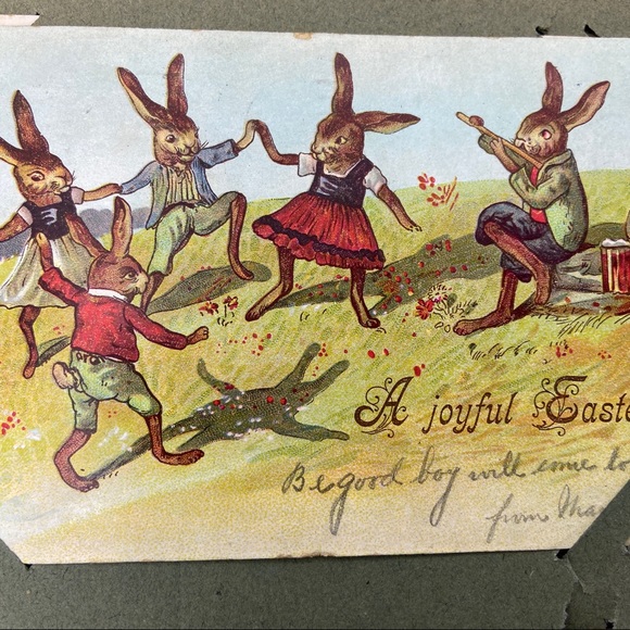 Antique Postcard Album with 40 Easter Greetings Postcards - Picture 6 of 16